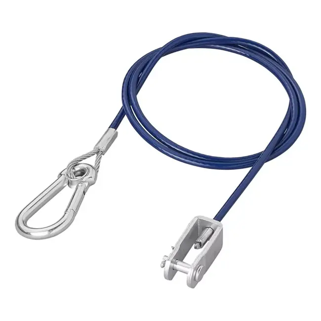 ProPlus Breekkabel 1 m - Staaldraad met gaffel - Kunststof bescherming