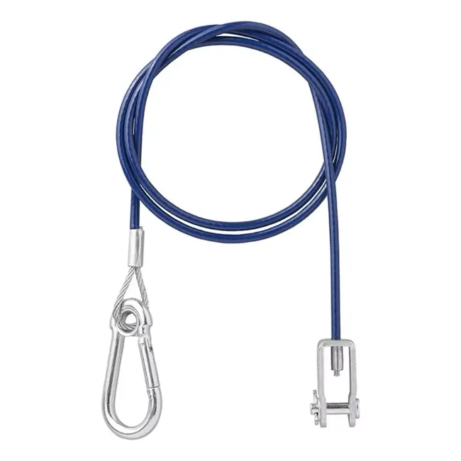 ProPlus Breekkabel 1 m - Staaldraad met gaffel - Kunststof bescherming