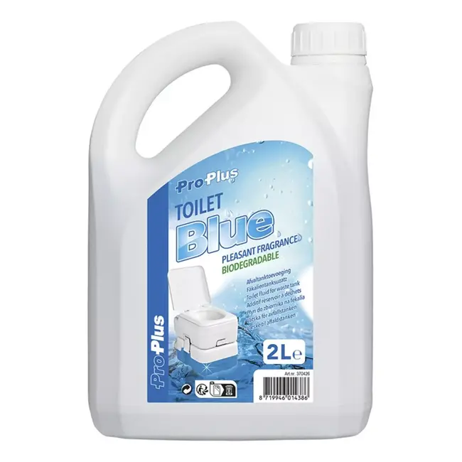 ProPlus Toiletvloeistof - Biologisch afbreekbaar - Geurmaskerend - 2 liter - Blauw
