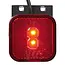 ProPlus Rode LED markeringslamp - waterdicht - 65 x 65 mm - 12/24V