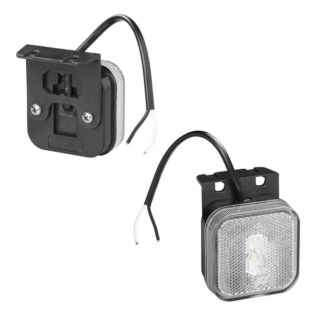 ProPlus LED markeringslamp - waterdicht - ECE E4-gekeurd - 65 x 65 mm - 12/24V