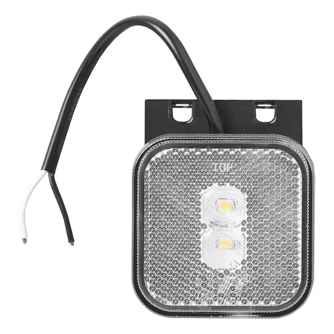 ProPlus LED markeringslamp - waterdicht - ECE E4-gekeurd - 65 x 65 mm - 12/24V