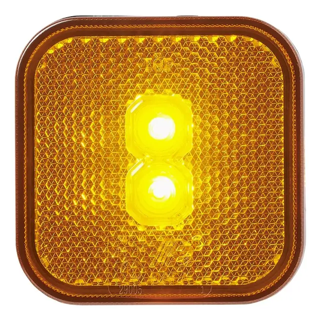 ProPlus Zijmarkeringslamp LED - Waterdicht - 65 x 65 mm - Oranje - 12/24V