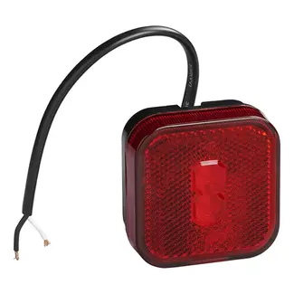 ProPlus Rode LED markeringslamp - waterdicht - 65 x 65 mm - 12/24V