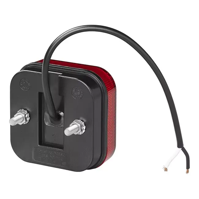 ProPlus Rode LED markeringslamp - waterdicht - 65 x 65 mm - 12/24V