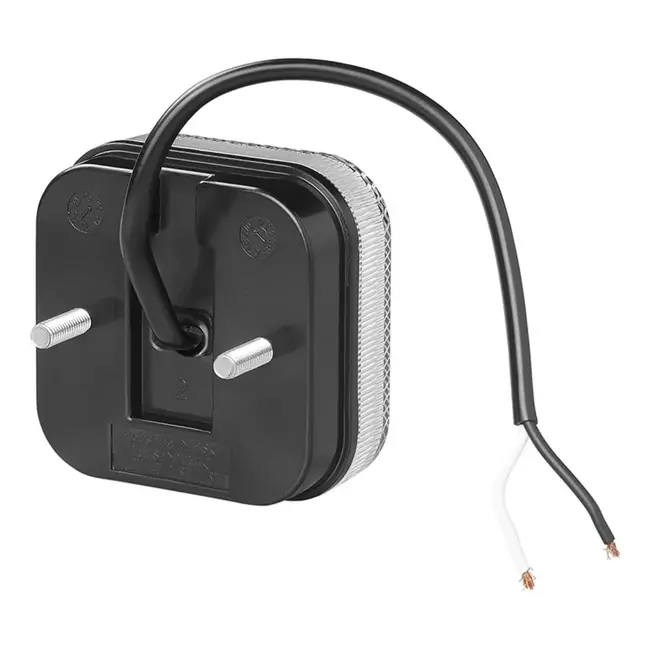 ProPlus LED markeringslamp - vierkant - waterdicht - 65 x 65 mm - wit - 12/24V