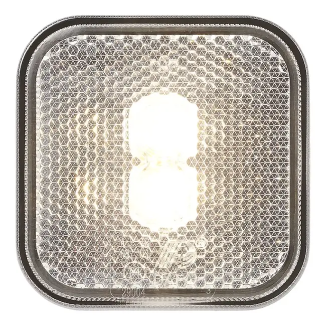 ProPlus LED markeringslamp - vierkant - waterdicht - 65 x 65 mm - wit - 12/24V