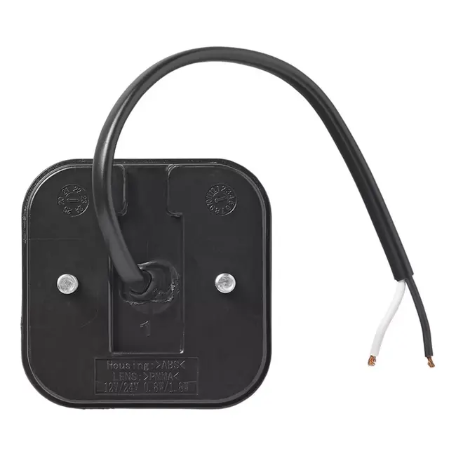 ProPlus LED markeringslamp - vierkant - waterdicht - 65 x 65 mm - wit - 12/24V