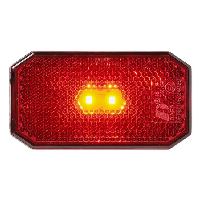 ProPlus Markeringslamp LED - Rood - Waterdicht - 80 x 44 mm - 12/24V