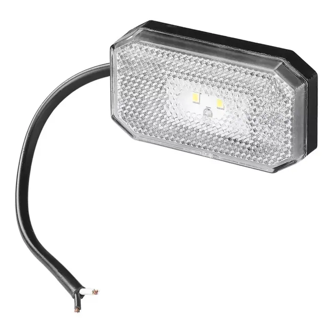 ProPlus Witte LED markeringslamp - waterdicht - 80 x 44 mm - 12/24V