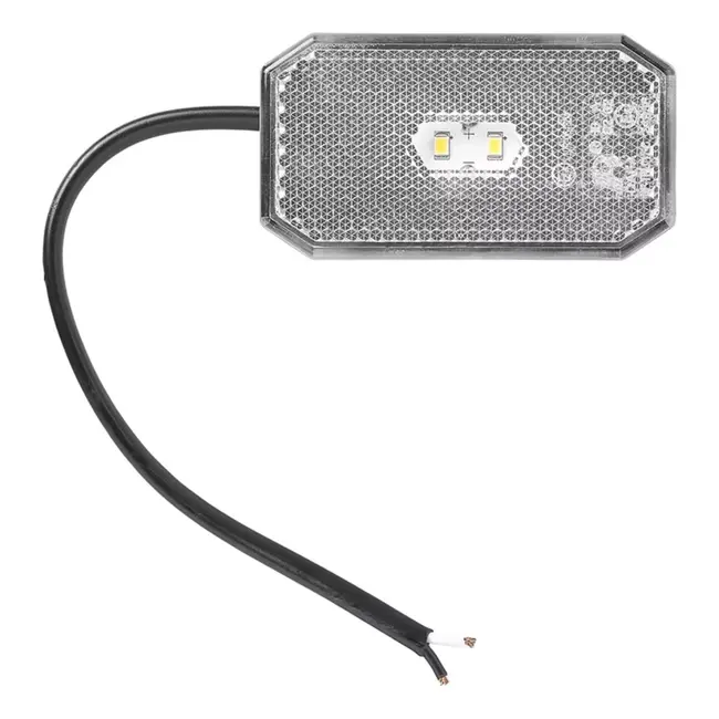 ProPlus Witte LED markeringslamp - waterdicht - 80 x 44 mm - 12/24V