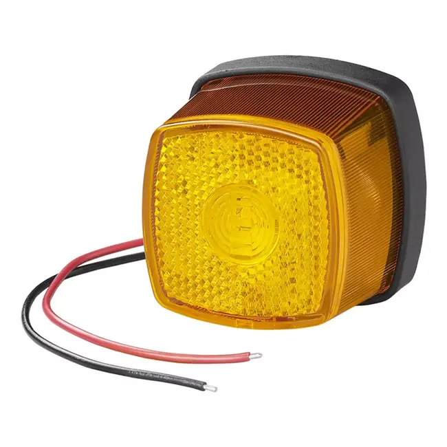 ProPlus Zijmarkeringslamp LED - Waterdicht - 61x61 mm - Oranje - 10-30V