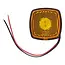 ProPlus Zijmarkeringslamp LED - Waterdicht - 61x61 mm - Oranje - 10-30V
