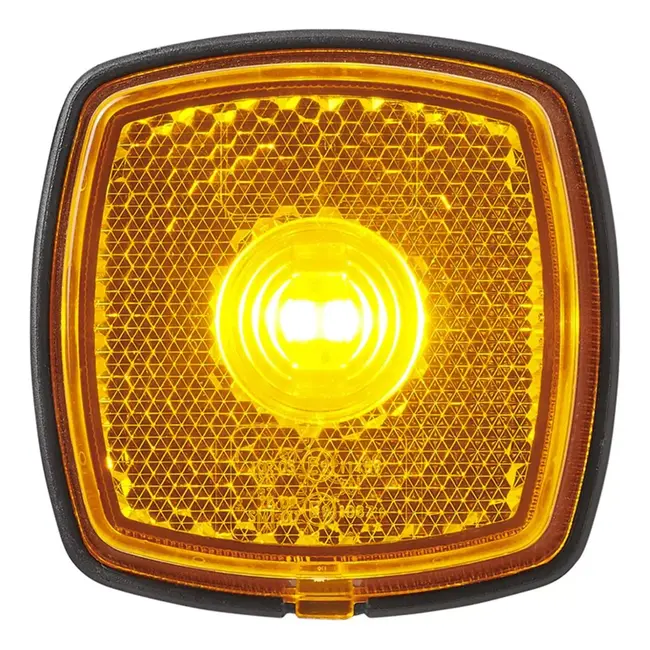 ProPlus Zijmarkeringslamp LED - Waterdicht - 61x61 mm - Oranje - 10-30V