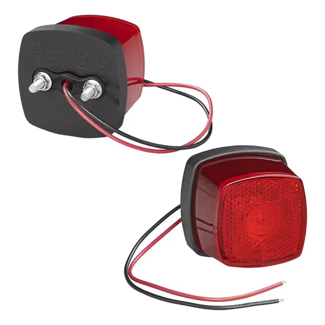 ProPlus Ronde LED markeringslamp - rood - waterdicht - 61 mm