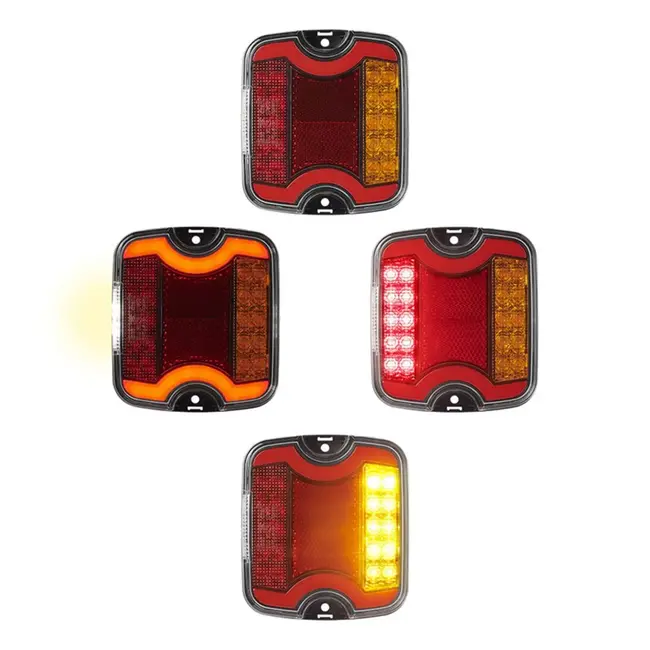 ProPlus LED achterlicht - 4 functies - waterdicht - rechts - 105 x 95 mm