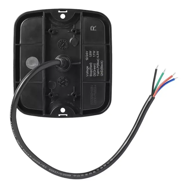 ProPlus LED achterlicht - 4 functies - waterdicht - rechts - 105 x 95 mm