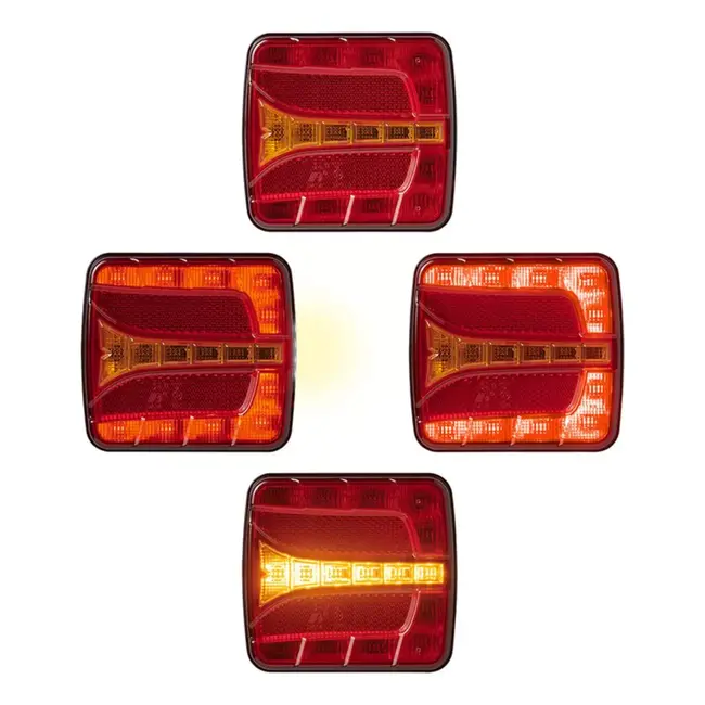 ProPlus LED achterlicht - 4 functies - E4-gekeurd - IP67 - 106 x 99 mm - links