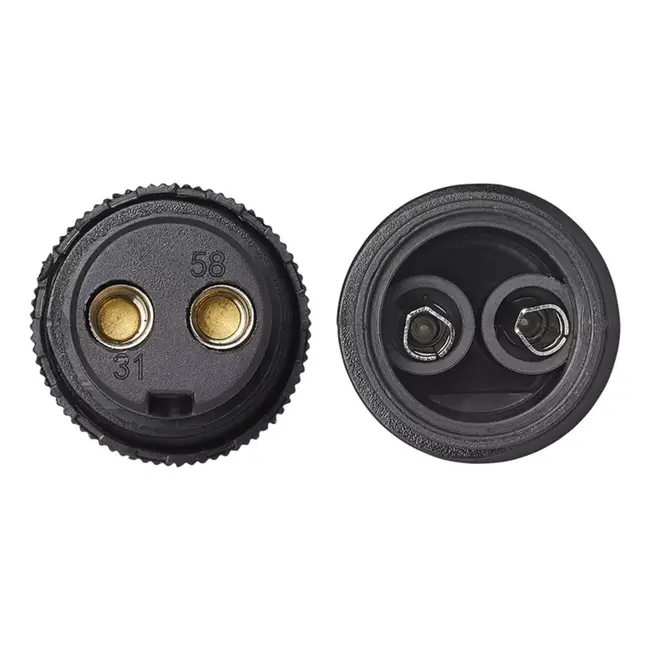 ProPlus 2-polige stekker - PVC - 12/24V - 60 mm lengte