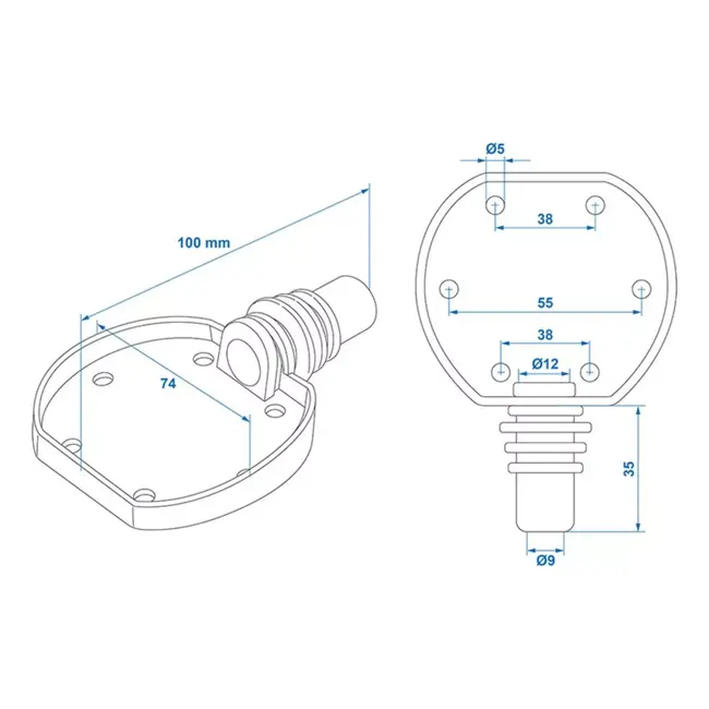 ProPlus Afdichtingsrubber voor stekkerdoos - Ø 72 mm - Waterdicht ontwerp