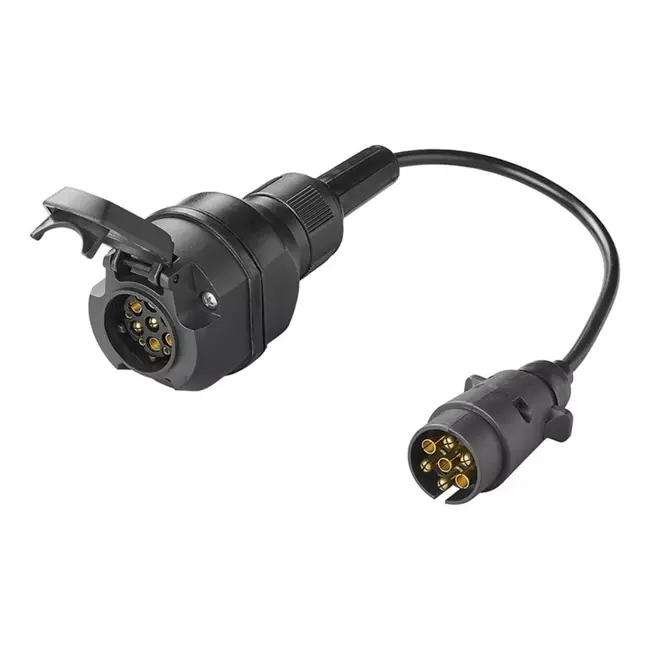 ProPlus Verloopkabel 7-polig naar 13-polig Multicon West – 30 cm Flexibele Adapter