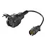 ProPlus Verloopkabel 7-polig naar 13-polig Multicon West – 30 cm Flexibele Adapter