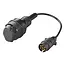 ProPlus Verloopkabel 7-polig naar 13-polig Multicon West – 30 cm Flexibele Adapter