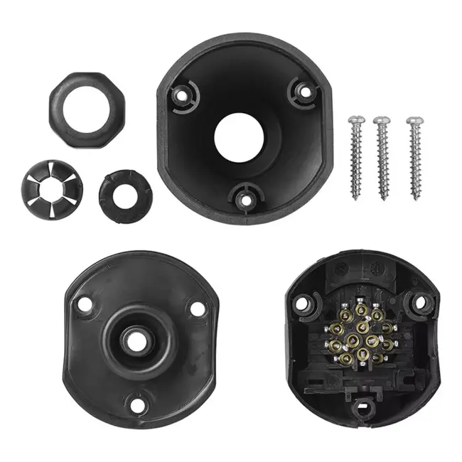 ProPlus 13-polige stekkerdoos - PVC - zwevend ontwerp - knelsluiting