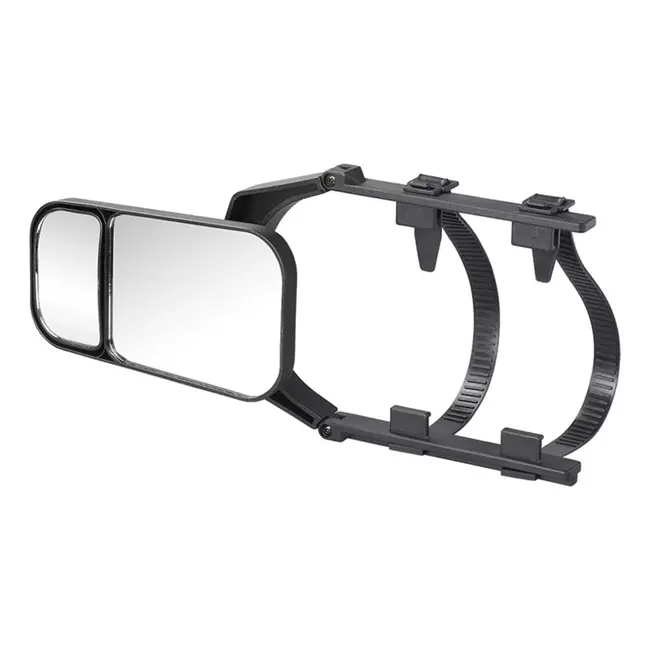 ProPlus Draaibare caravanspiegel met verstelbare dodehoekspiegel - zwart