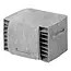 ProPlus Bordenhouder vilt - Grijs - Voor 10 borden - Met klittenbandsluiting - 27x20x17 cm