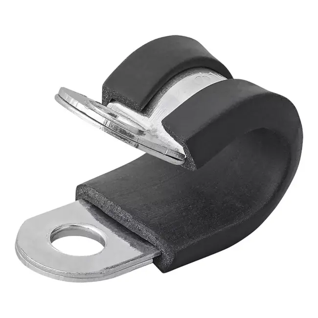 ProPlus Kabelklem - 10 mm - Rubberbescherming - Roestvrij Staal - 6,5 mm Schroefgat