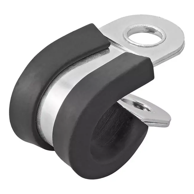 ProPlus Kabelklem - 10 mm - Rubberbescherming - Roestvrij Staal - 6,5 mm Schroefgat