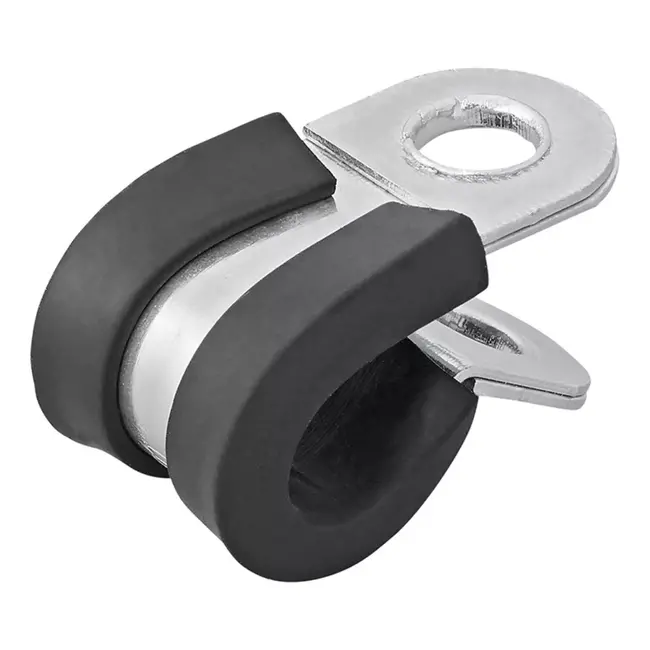 ProPlus Kabelklem 8 mm - Rubber Bescherming - Roestvrij Staal - 31 mm Lengte