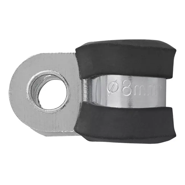 ProPlus Kabelklem 8 mm - Rubber Bescherming - Roestvrij Staal - 31 mm Lengte