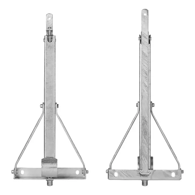 ProPlus Caravanhoeksteun - 450 kg draagvermogen - Verzinkt staal - 663 x 278 mm - Hoogte 512 mm