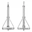 ProPlus Caravanhoeksteun - 450 kg draagvermogen - Verzinkt staal - 663 x 278 mm - Hoogte 512 mm