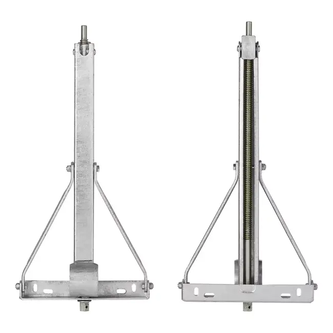 ProPlus Caravanhoeksteun - 450 kg draagkracht - Verzinkt staal - 615x278 mm - Hoogte 507 mm
