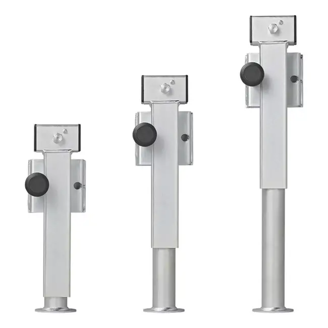 ProPlus Kantelbare steunpoot - 60x60 mm - 410-655 mm - 1300 kg draagkracht - Staal en kunststof