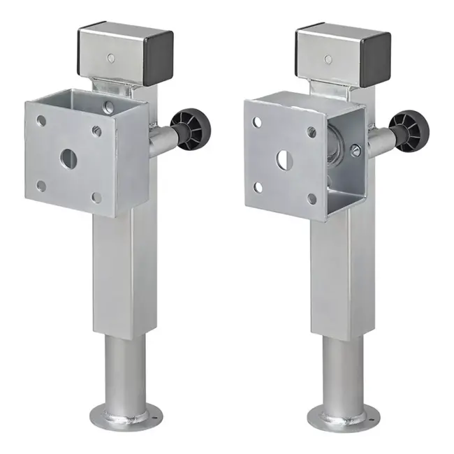 ProPlus Kantelbare steunpoot - 60x60 mm - Verstelbaar 410-655 mm - 1300 kg draagkracht