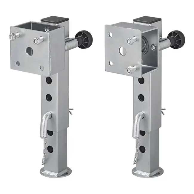 ProPlus Kantelbare steunpoot - 60x60 mm - Verstelbaar - 1300 kg draagkracht - Staal en kunststof