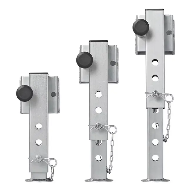 ProPlus Kantelbare steunpoot - 60x60 mm - Verstelbaar - 1300 kg draagkracht - Staal en kunststof