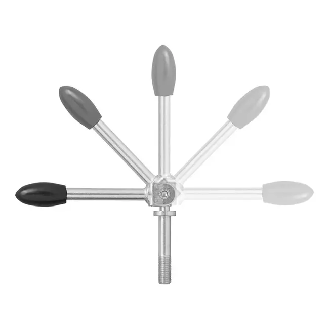 ProPlus Kantelbare spindel voor 48 mm neuswielklem - Gegalvaniseerd ijzer - M12