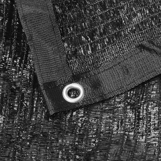 ProPlus Schaduwdoek mesh - UV-bestendig - 6 x 4 m - Zwart - Ademend HDPE