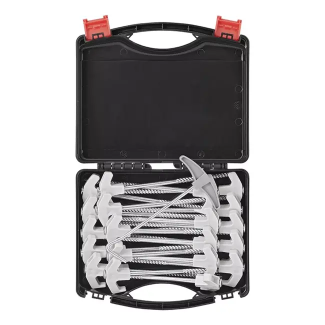 ProPlus Tentharingen - Heavy Duty - Schroefdraad - 20 stuks - Inclusief koffer