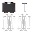 ProPlus Tentharingen - Heavy Duty - Schroefdraad - 20 stuks - Inclusief koffer
