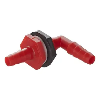ProPlus Haakse watertankdoorvoer - 10x12 mm - Hittebestendig tot 85°C - Polypropyleen