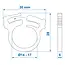 ProPlus Slangklem snapper - 14-17 mm - Temperatuurbestendig - Polyoxymethyleen