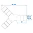 ProPlus Y-stuk slangtule - 12 mm - Hittebestendig tot 90°C - Drukbestendig tot 8 bar - Polypropyleen
