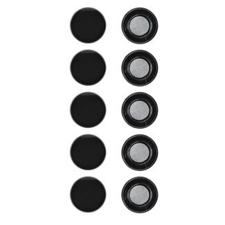 Benson Ronde magneten - Ø 3 cm - zwart - 10 stuks - hoge draagkracht - veelzijdig gebruik