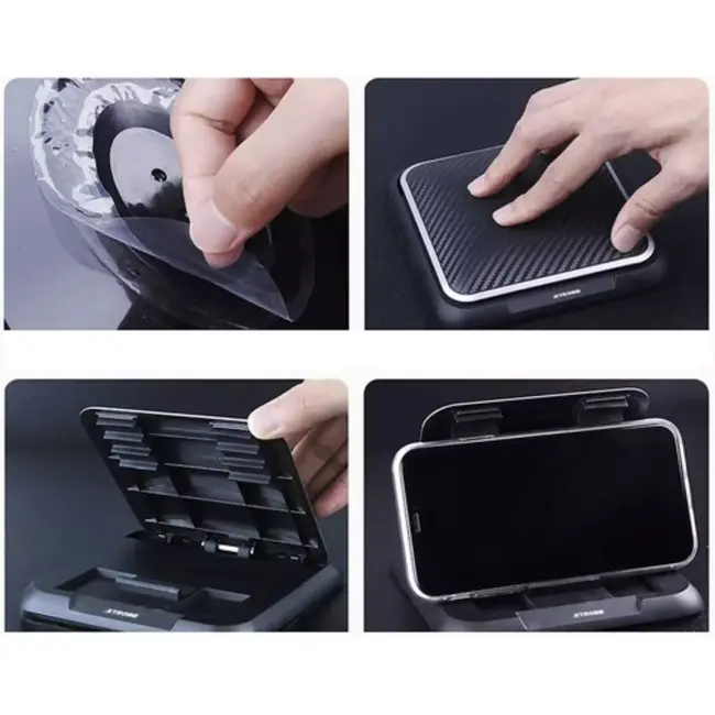 Xtrobb Universele Autotelefoonhouder - Verstelbaar en Zelfklevend - Voor Smartphones tot 7 Inch